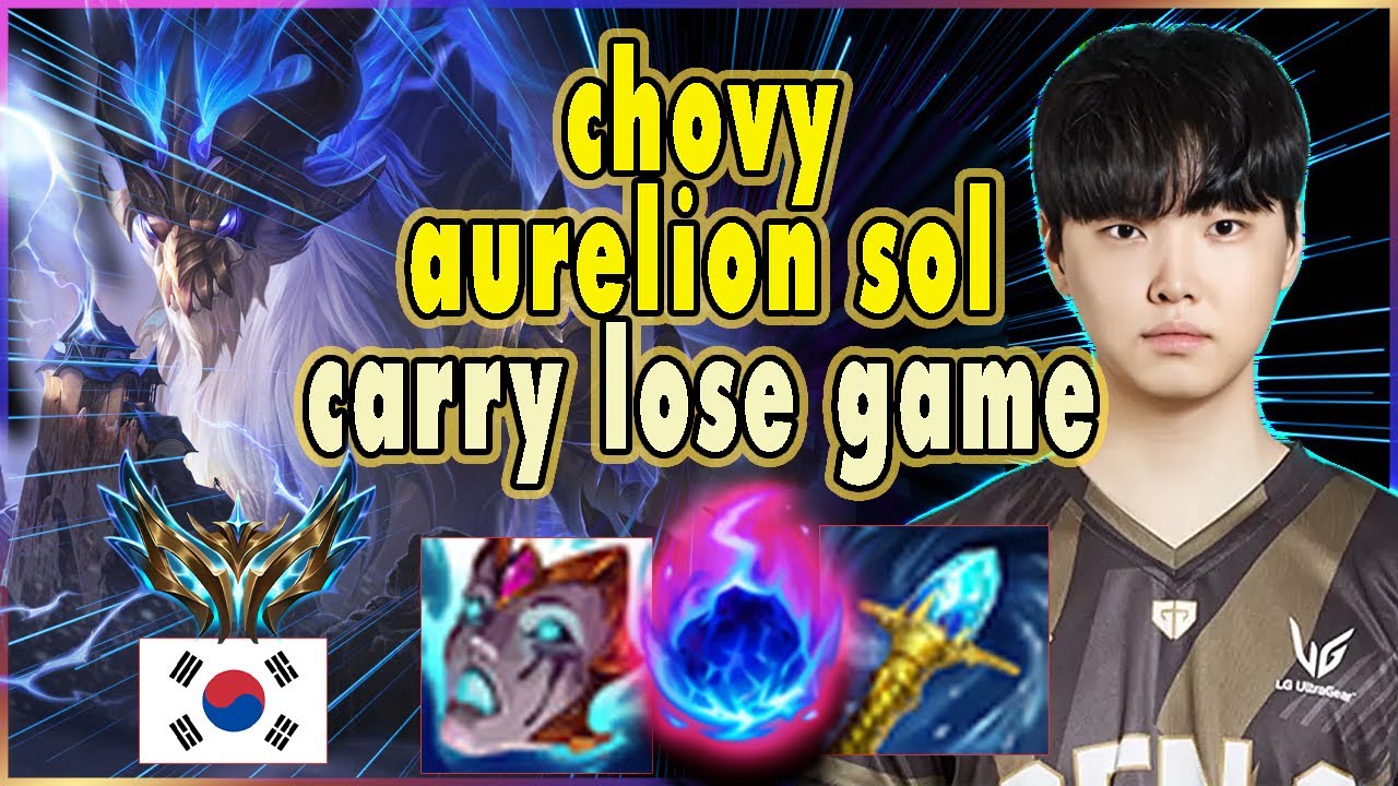 GEN G Chovy Aurelion Sol Carrying lose game || Chovy stream 08-june-2024