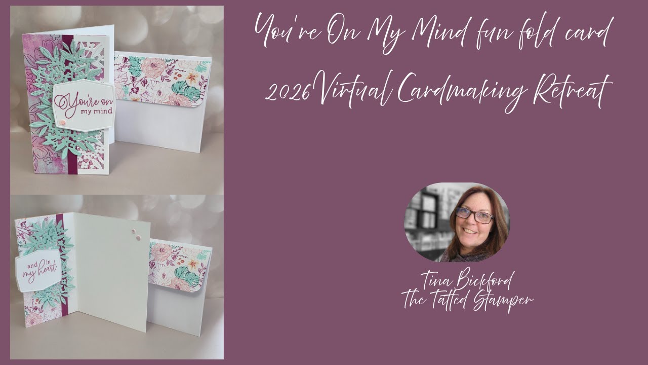You're on my mind fun fold card