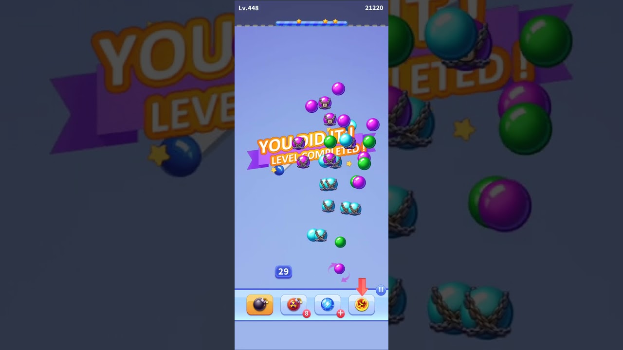 Bubble shooter gameplay #gaming #games 