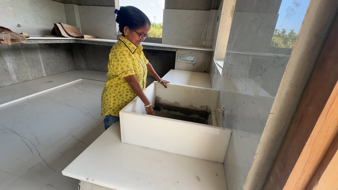 আমার কিচেন সিঙ্ক তৈরি 🤗 Amar Notun Kitchen Sink ready