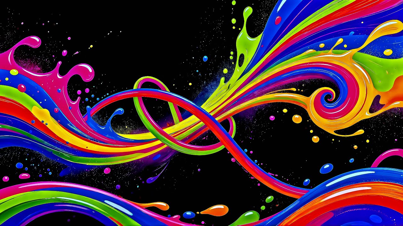 Paint Flow Visualization &bull; Liquid 4K Art Screensaver Honeyflow &bull; Satisfying UHD Abstract Background