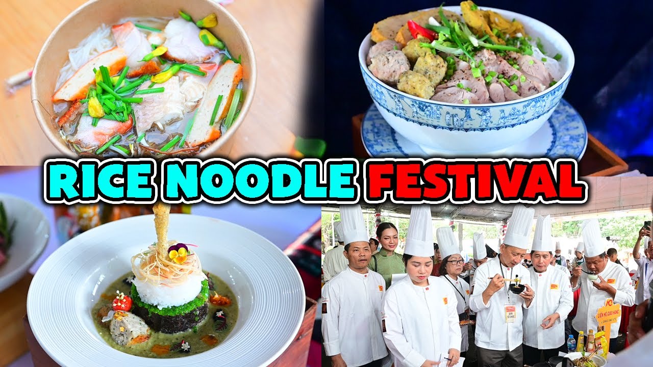 🇻🇳 Unique Rice Noodle Food Festival In Vietnam!!