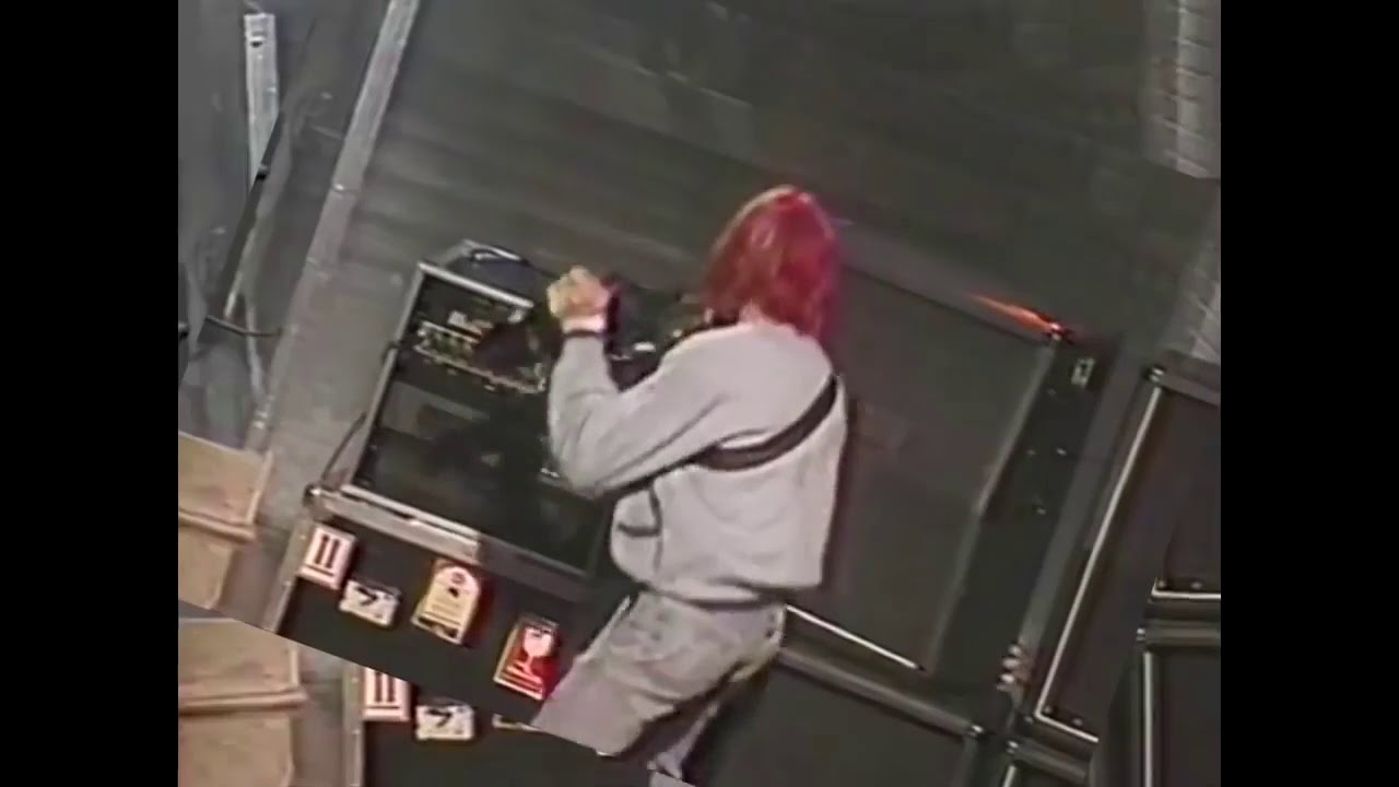 NIRVANA 1992 SNL destruction footage
