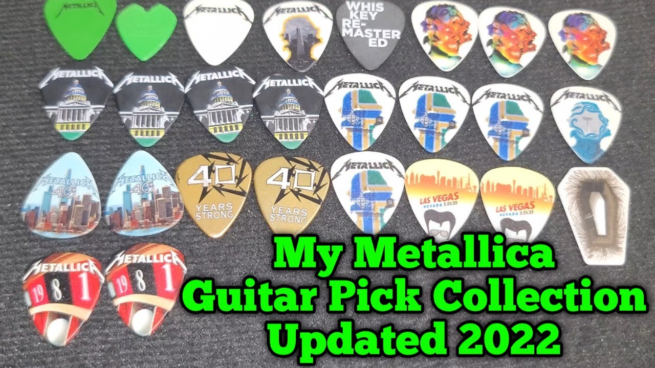 My Metallica Guitar Pick Collection - Updated 2022