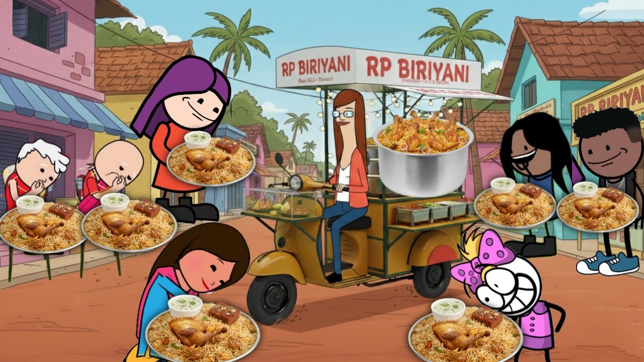 சின்ன பொண்ணு தெரு பிரியாணி கடை #tamilcomedy #chinnaponnu #nettavalli #biriyani #chickenbiriyani