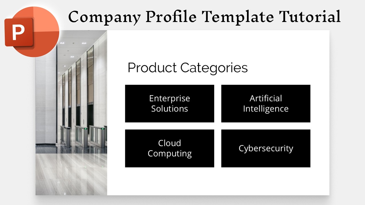 PowerPoint Section Zoom Corporate Presentation  Tutorial | Part 7: Product Categories Slide