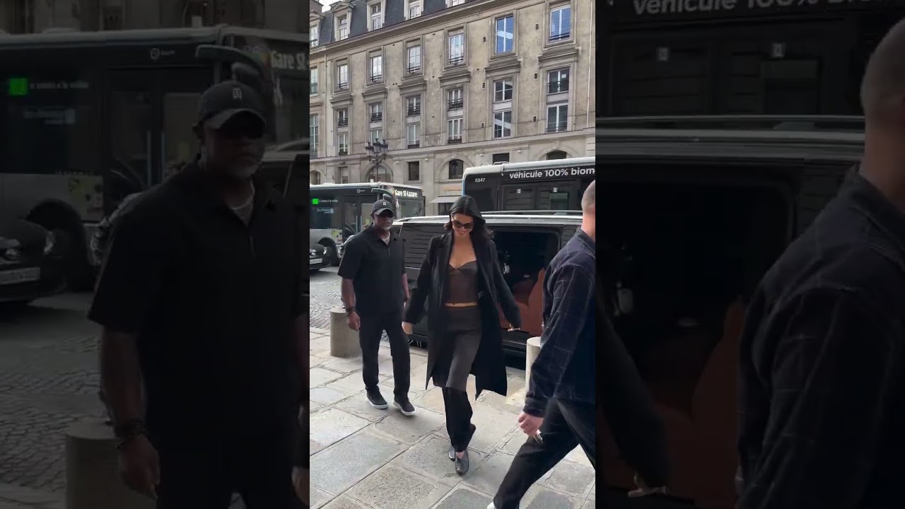 Kendall Jenner Arrives at The L'oreal Paris Studio Before Tonight's Fashion Show