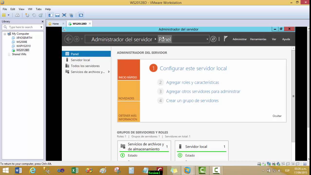 Instalacion y Configuracion Windows Server 2012 para SQL Server