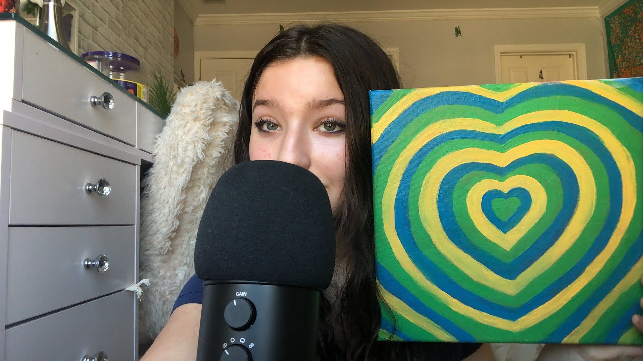 ASMR// showing u my paintings 🌞🖼