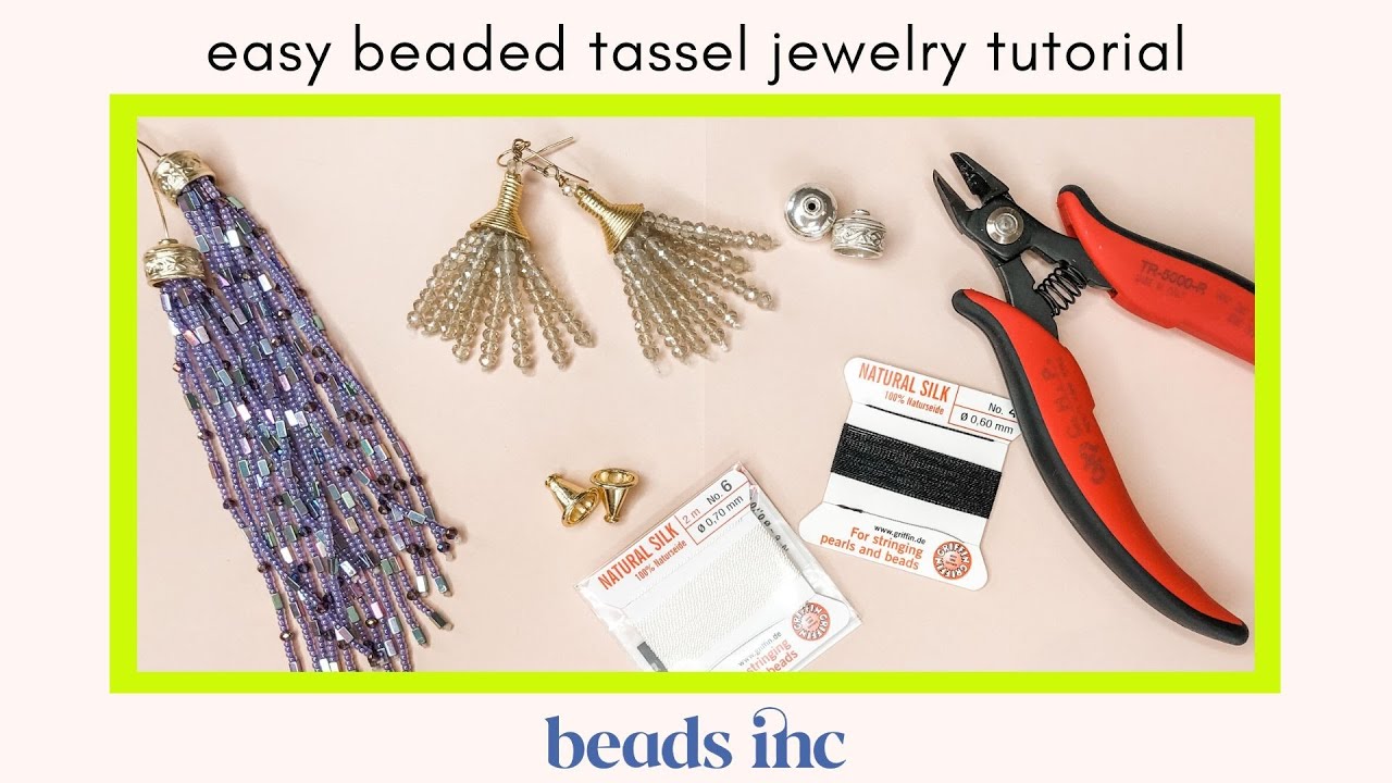 Easy Beaded Tassel Jewelry Tutorial