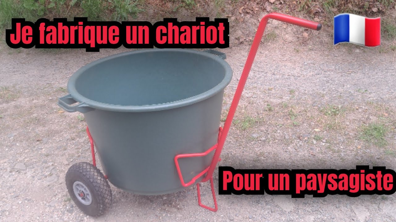 je fabrique un chariot pour un Paysagiste!