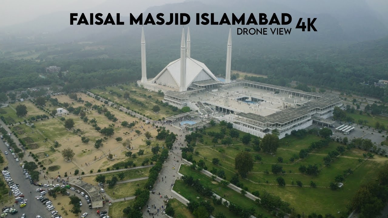 Exploring the Faisal Masjid Islamabad Capital Territory, Pakistan Largest Mosque&nbsp;4K&nbsp;Drone&nbsp;View