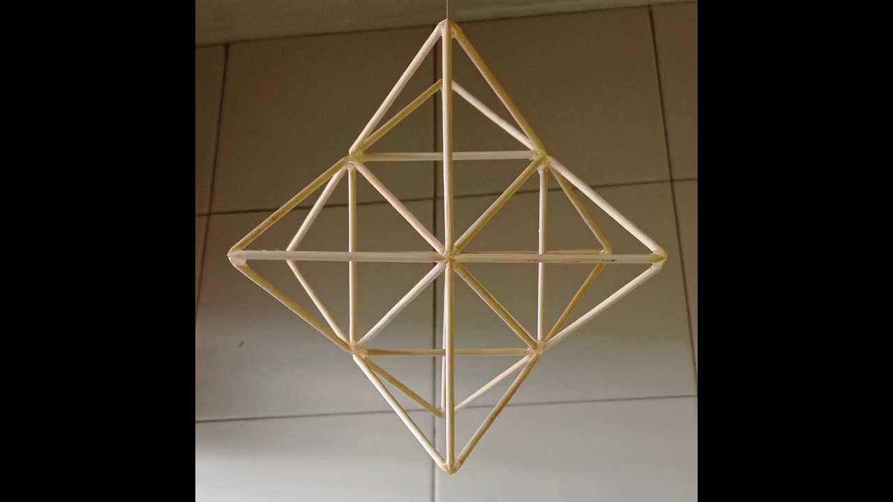 Cómo construir un Octaedro estrellado o Merkabah en estructura. Geometría sagrada. Manualidades