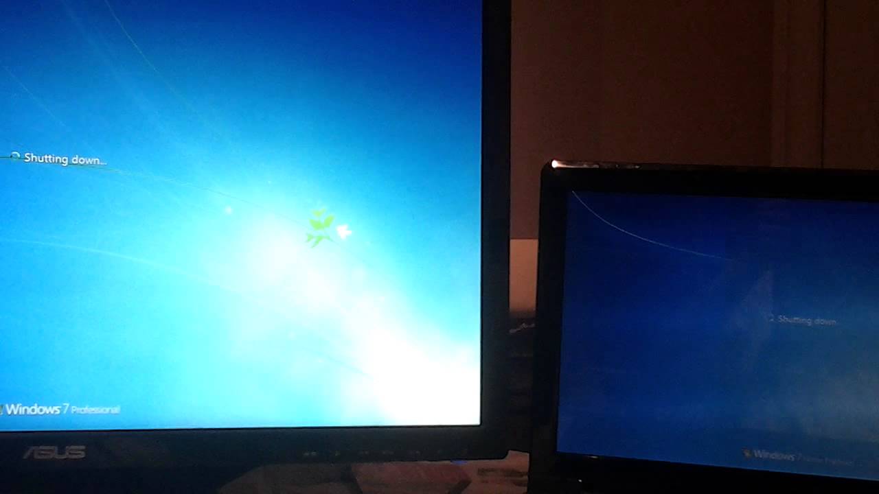 Windows 7 vs. Windows 7 (Shutdown)
