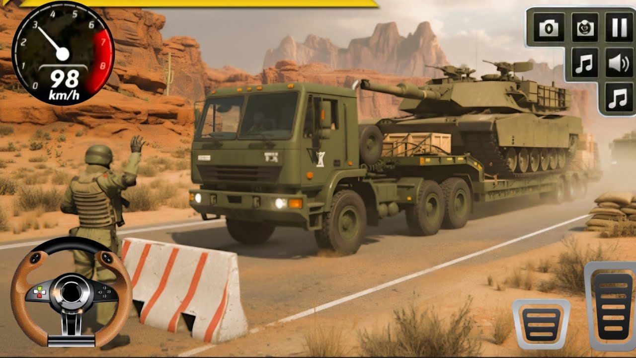 US Army Truck Driving Simulator 3D | Transport Military Equipment & Rescue Soldiers