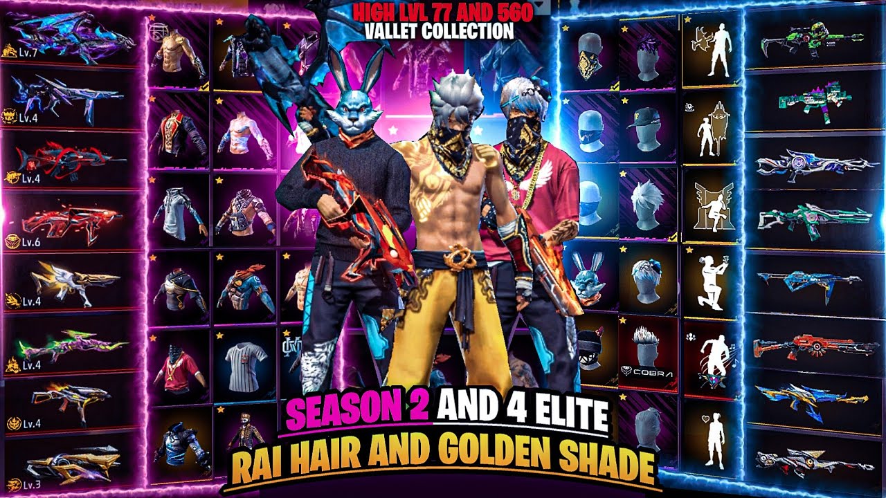 FREE FIRE🔥2ND ELITE COLLECTIONS ID SALE🙀||RAISTAR HAIR & TOP INC BUNDLES ID SELL✅||LEVEL 77 IN TAMIL