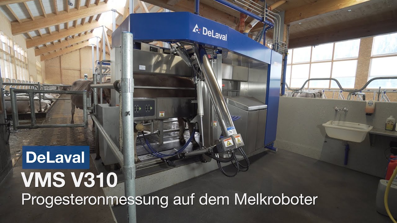 DeLaval VMS V310 - Progesteronmessung auf dem Melkroboter - Mesure de la progest&eacute;rone sur le robot