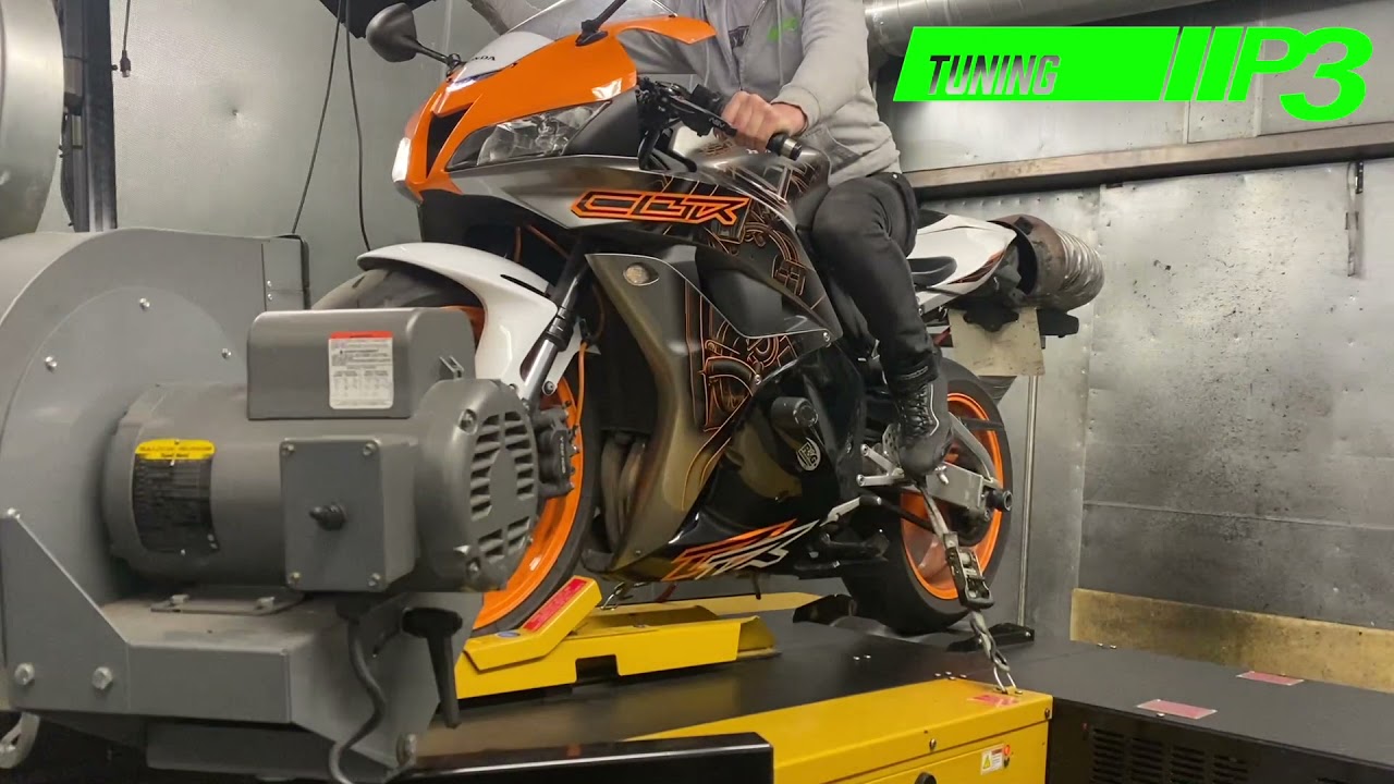 Honda CBR600RR Dyno ECU Flash Race exhaust K&N air filter P3 Tuning