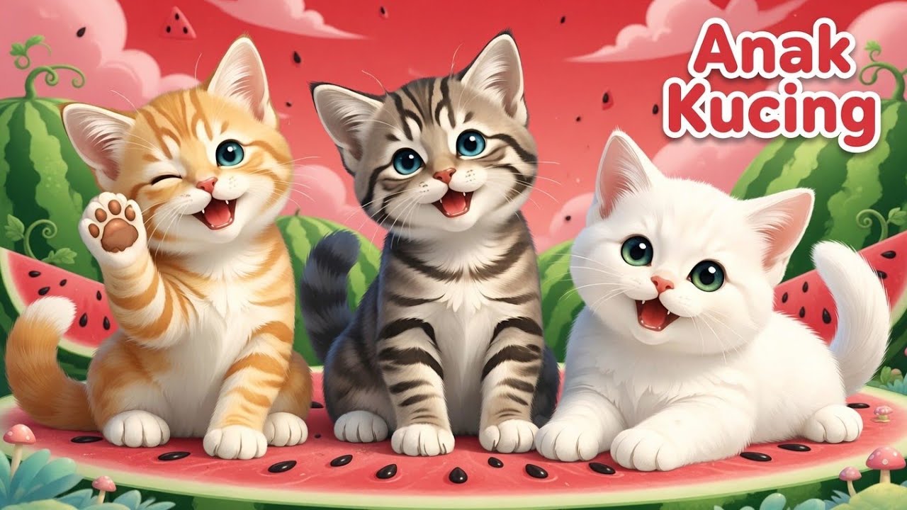 LAGU ANAK 🇮🇩 ANAK KUCING MEONG MEONG - KITTEN SONG - LAGU ANAK BALITA VIRAL