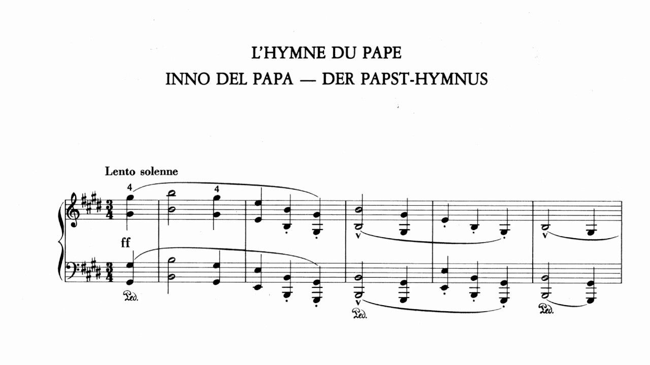 Liszt - L'hymne du Pape, S530 (Thomson)