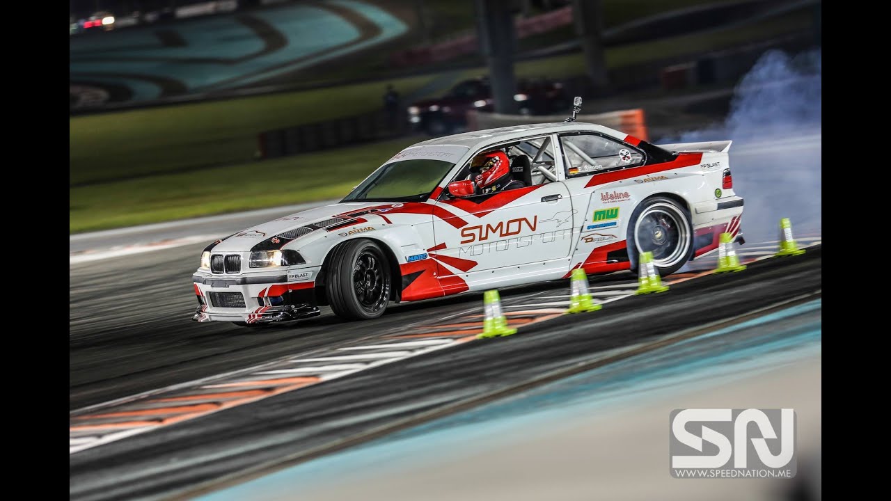 Yas Drift Night Yas Marina Circuit in Abu Dhabi on board E36 2JZ - SimonMotorSport - Folge 170