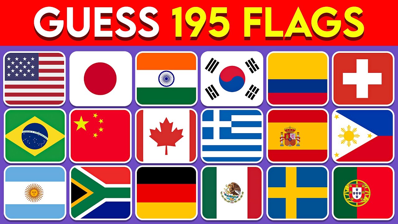 Guess All the 195 Flags of the World 🚩 | Guess the Country Flag Quiz 2026