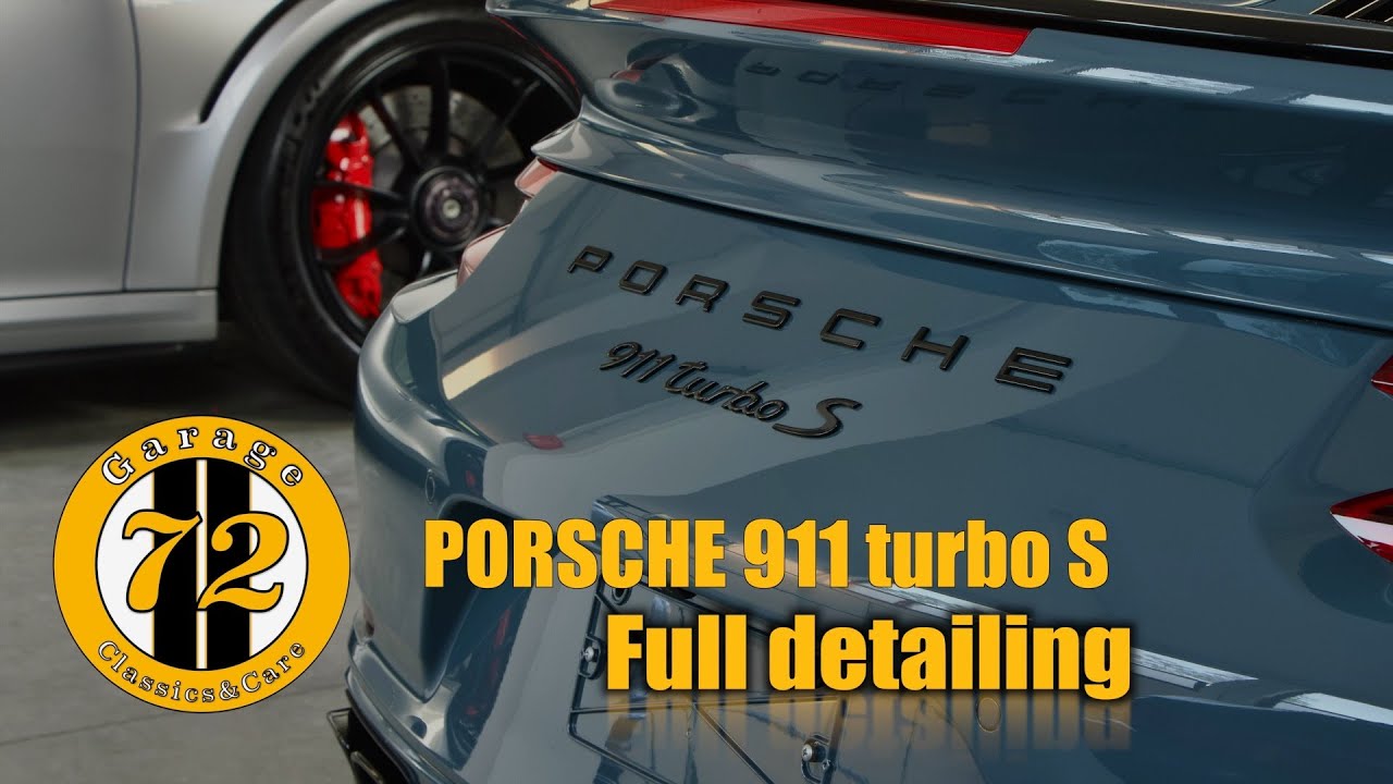 DETAILING ON PORSCHE 991 TURBO S (991.2) WASH - POLISHING AND NANO COATING GYEON Q2 MOHS EVO