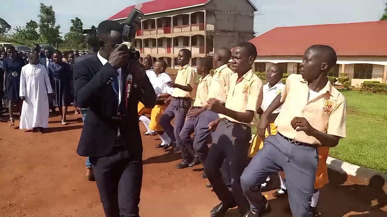St.Francis Borgia High Mukono Welcoming Bishop Christopher Kakooza on School Day