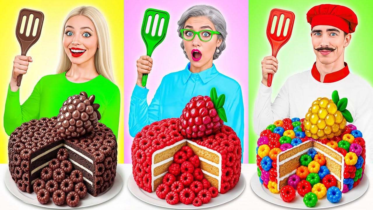 Ja vs Babcia &mdash; Czekolada Jedzenie Wyzwanie | Epicka Bitwa na Jedzenie Multi DO Challenge