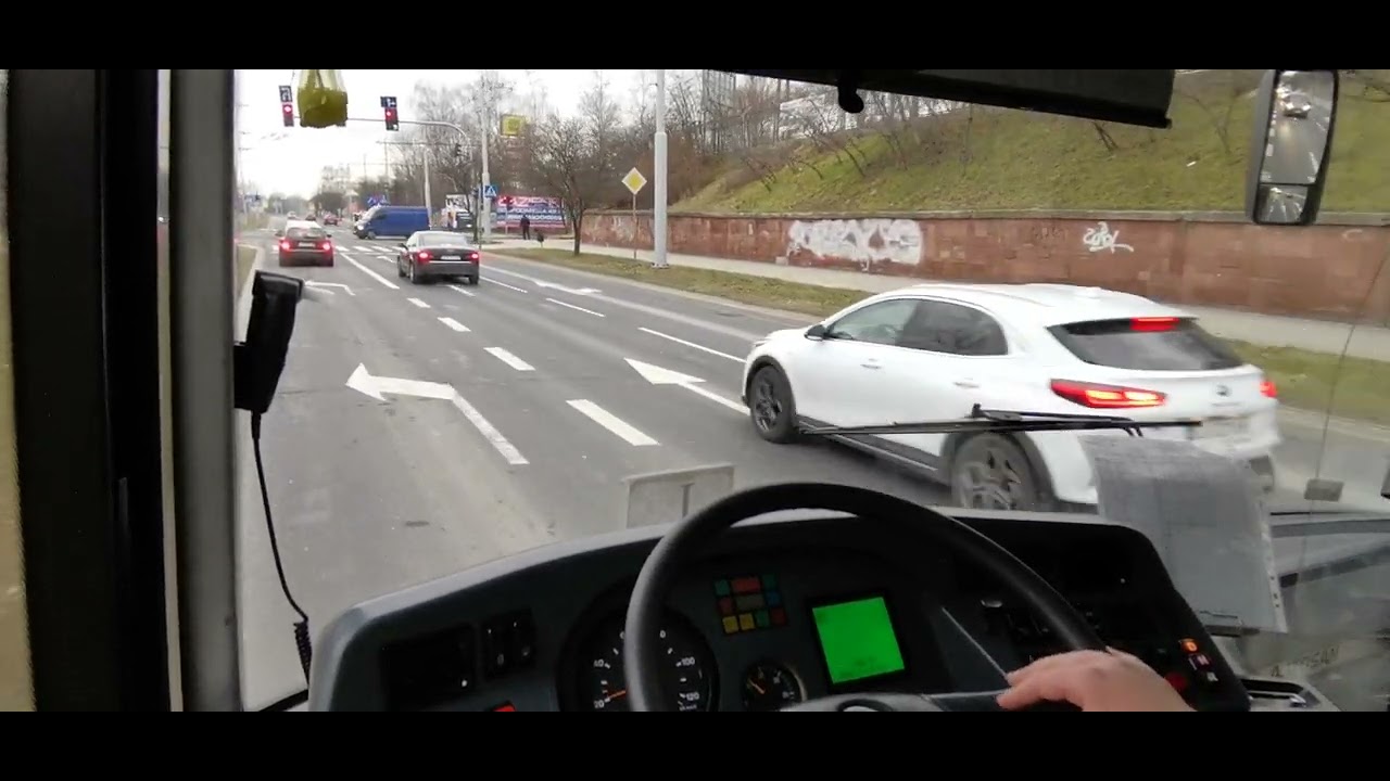 MPK Lublin przejazd linia 45 w kierunku Gęsia