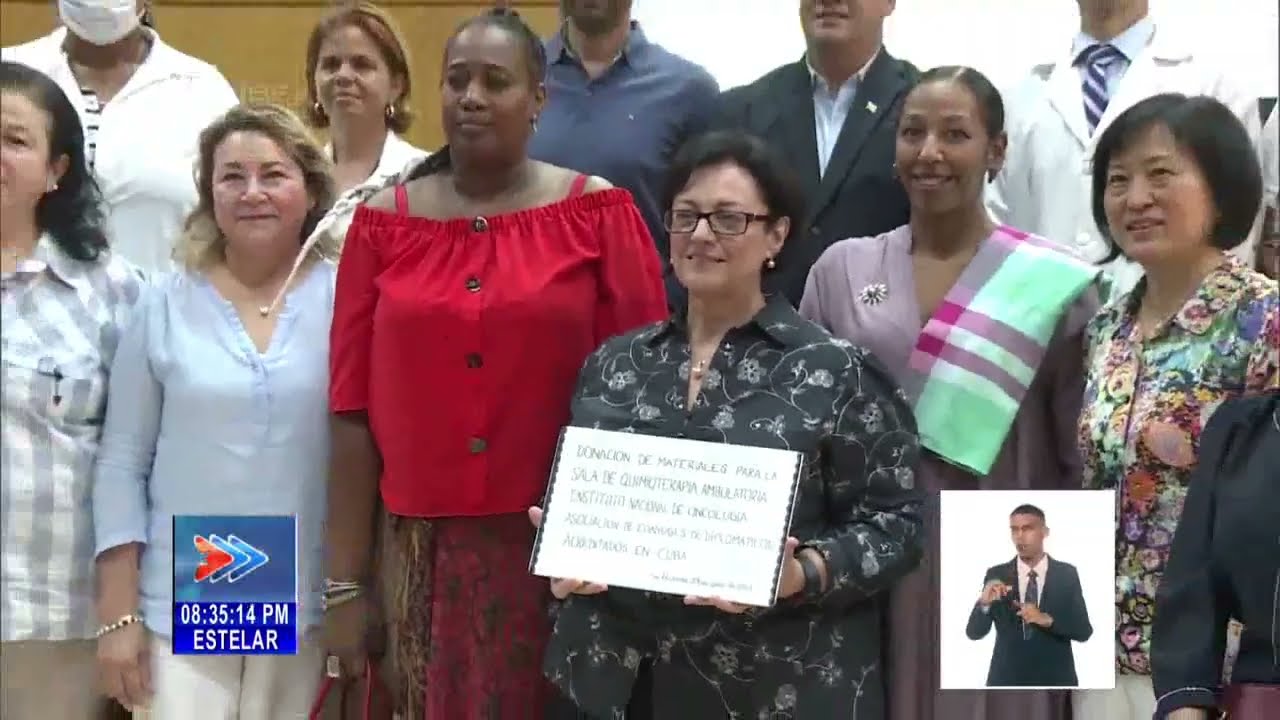 Cuba: Diplomáticos donan insumos al Instituto de Oncología y Radiobiología