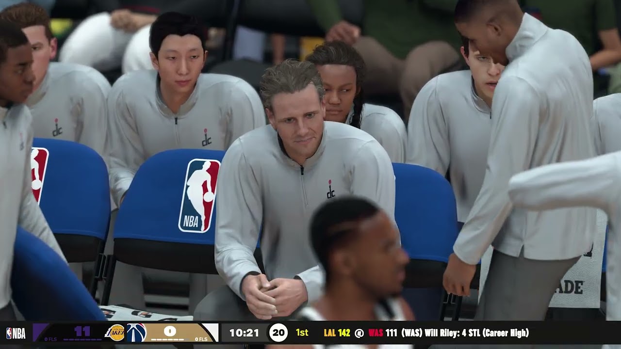 NBA 2K26 (Next Gen) - (New City Edition Uniforms) Los Angeles Lakers vs Washington Wizards