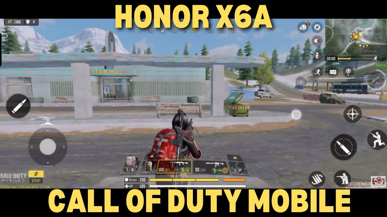 HONOR X6A GAMING TEST - CALL OF DUTY MOBILE BATTLE ROYALE - SCREEN REC