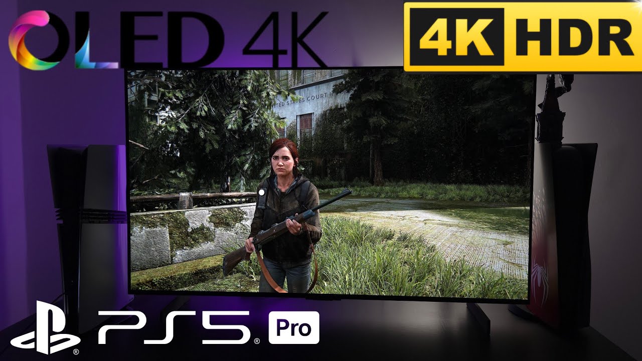 OLED & PS5 PRO THE LAST OF US PART II REMASTERED 4K 120FPS HDR ULTRA GRÁFICOS 