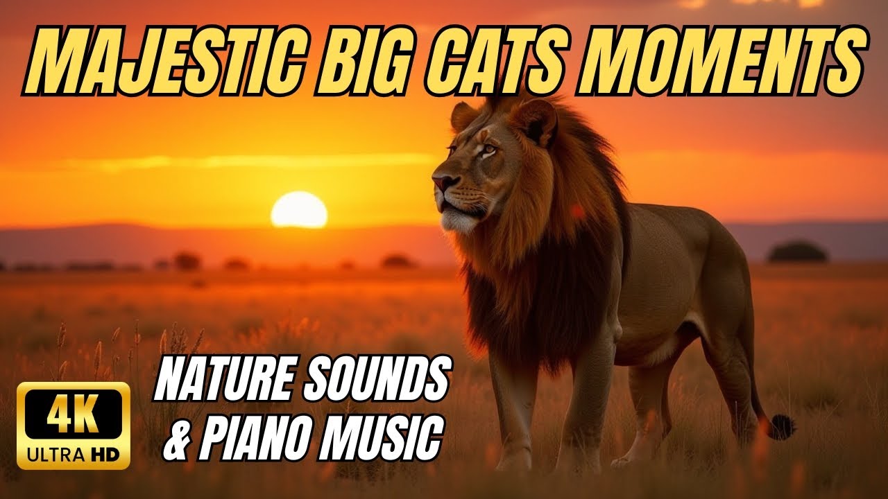 Big Cats of the Wild in 4K | Cinematic Lions, Tigers & Leopards