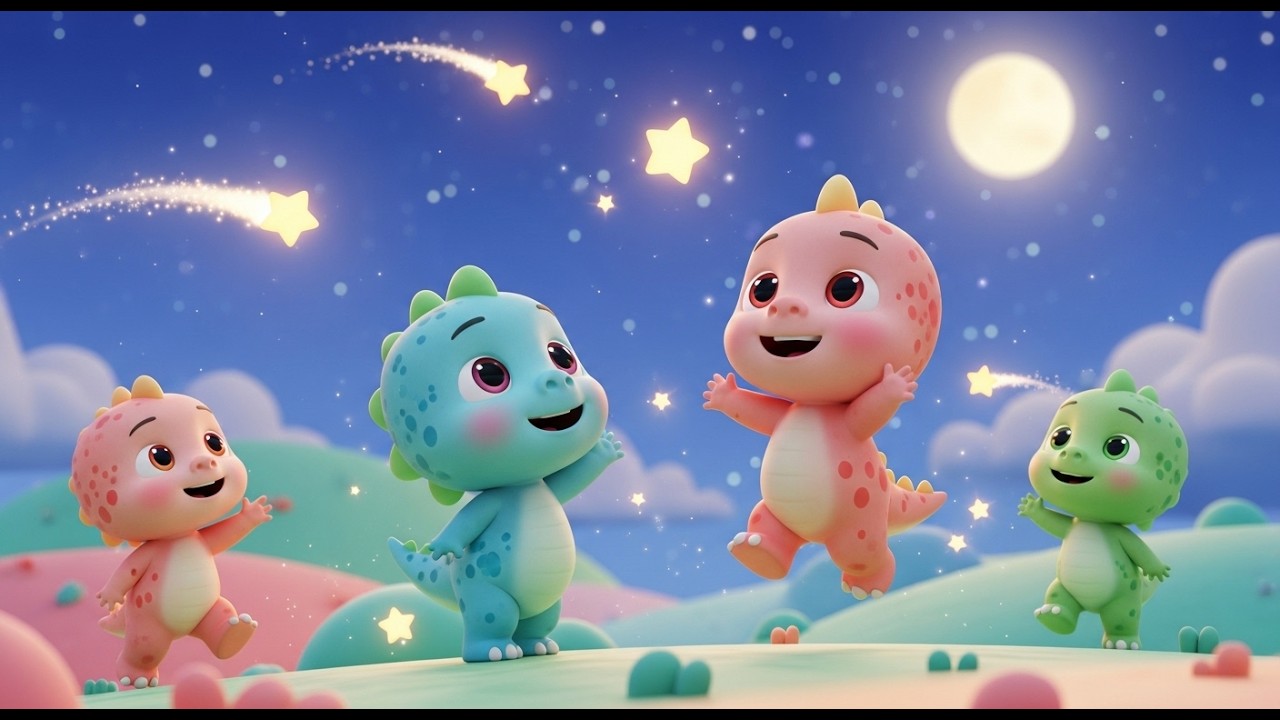 Twinkle Dino Stars | Kids Nursery Rhymes | Magical & Fun Song for Toddlers & Preschool