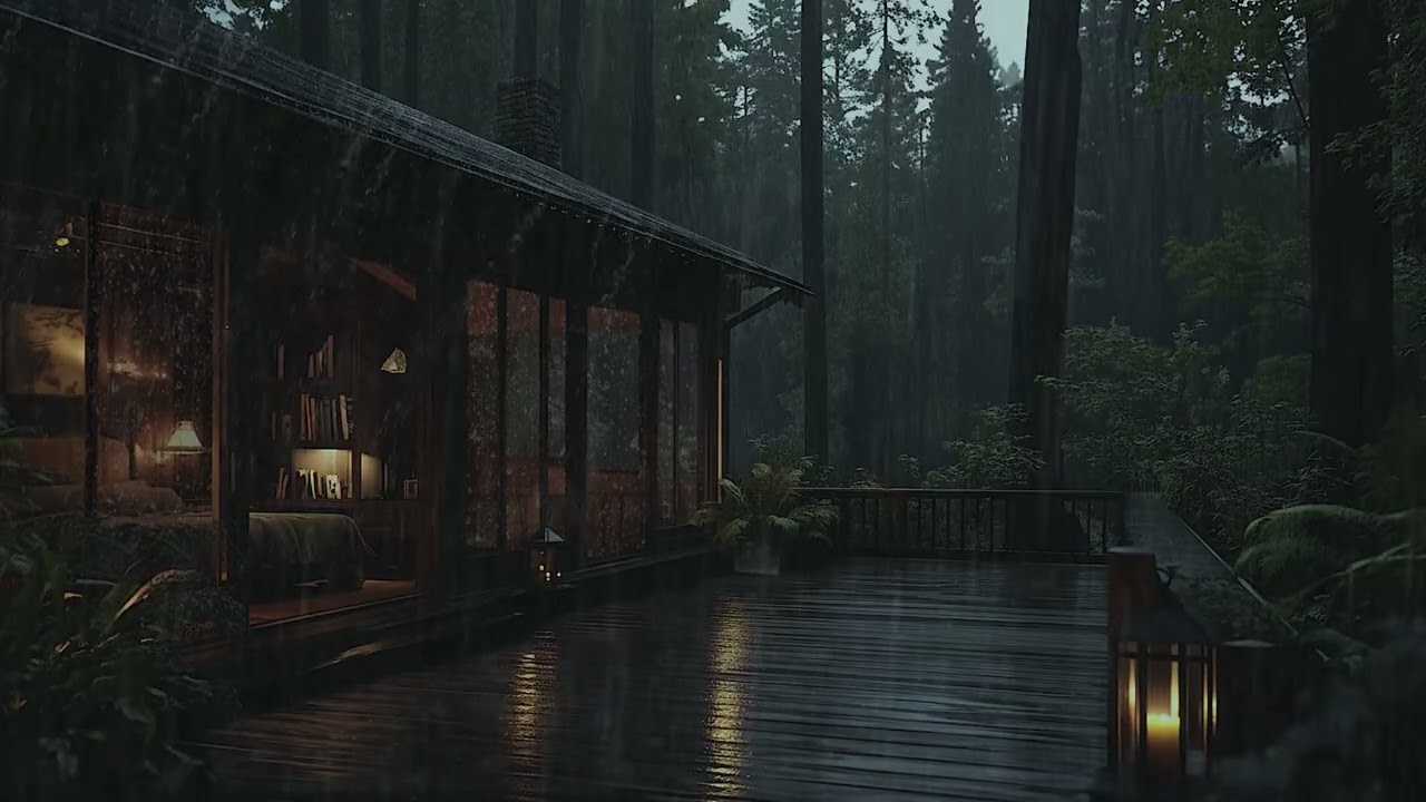 Night Rain in the Forest 🌧️ Deep Sleep Rain Sounds for Relaxation, Focus and Insomnia Help