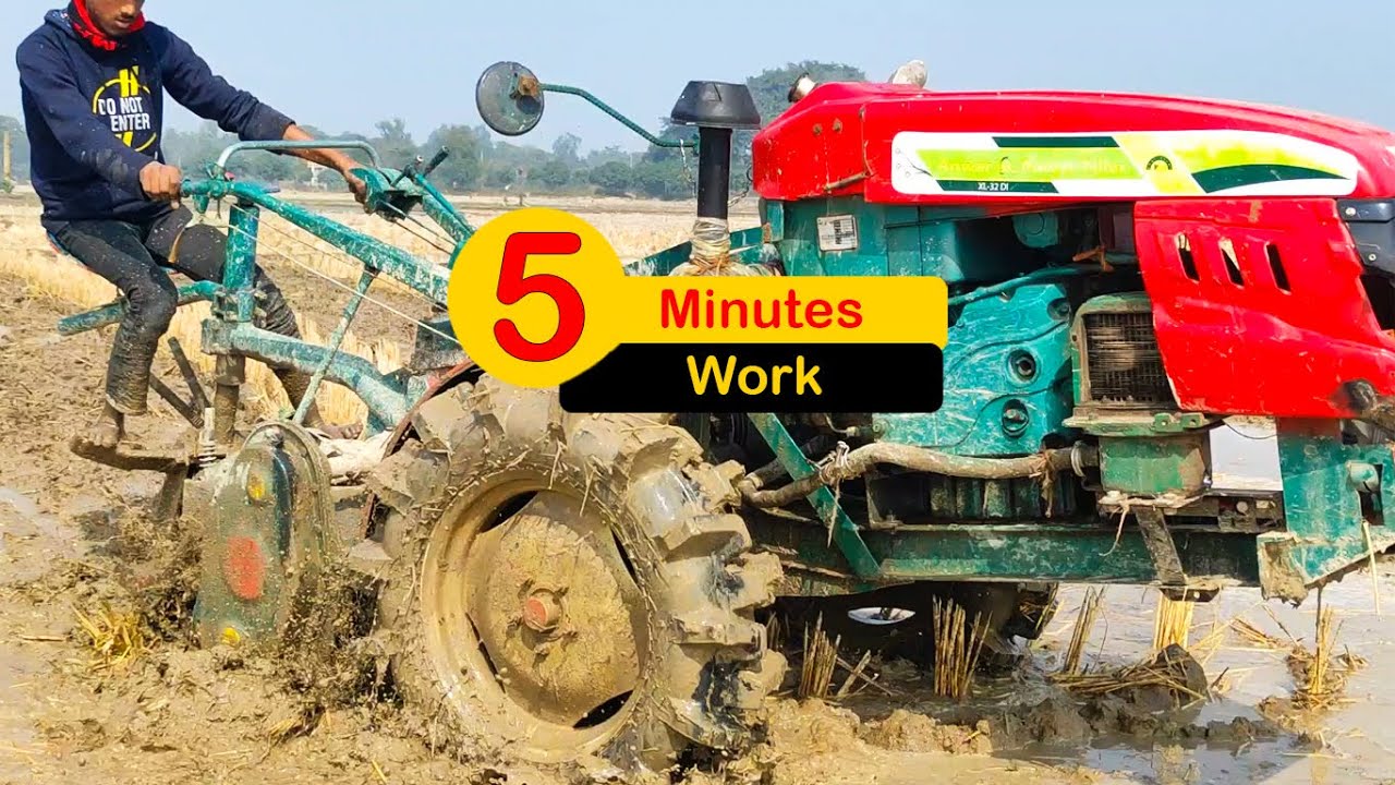 Land cultivation work | 5 Minutes Power Tiller Working on the land | XL Tiller