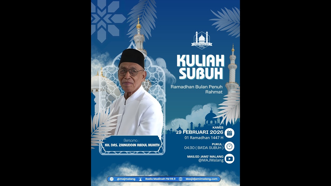 🔴 LIVE KULSUB 1 RAMADHAN 1447 BERSAMA KH. ZAINUDDIN ABDUL MUCHIT 