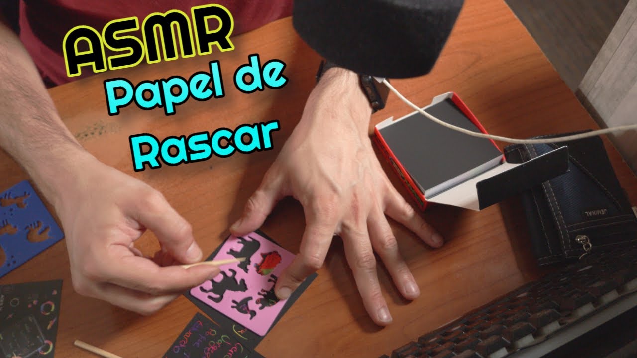 ASMR Dibujando en Papel de Rascar | Saludando a Suscriptores