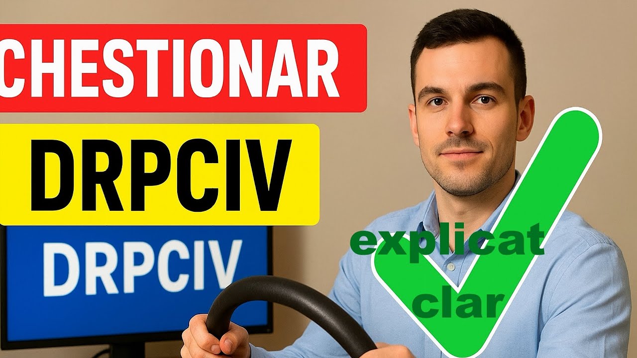 Chestionar auto DRPCIV 2026 explicat, nu rata! Tot ce ai nevoie pentru permis, gata explicat corect!
