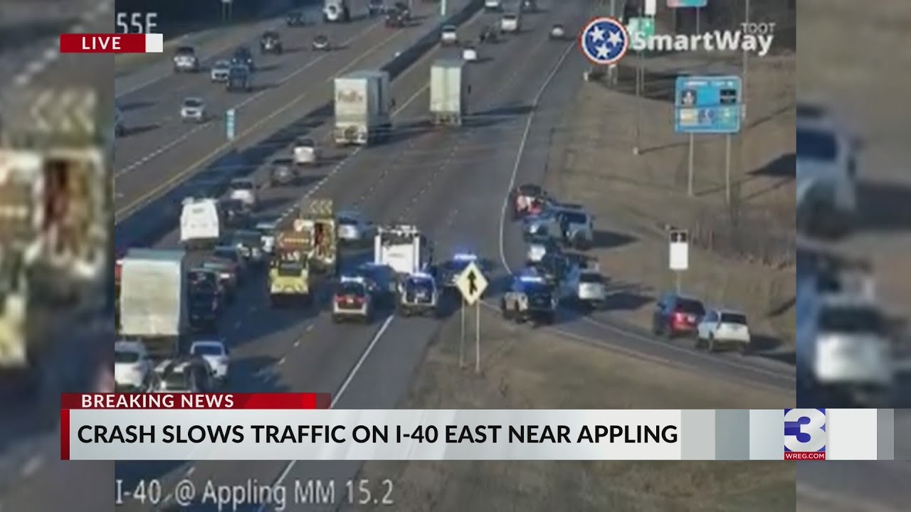 Crash slows Friday traffic on I-40