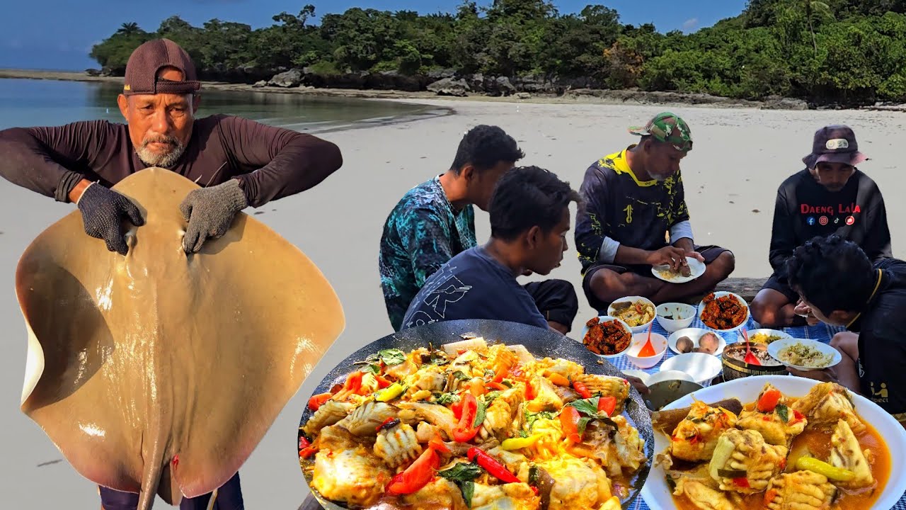 Hari Ke 21 Part 2 Menangkap & Memasak Ikan Pari di Pulau, Camp Fishing
