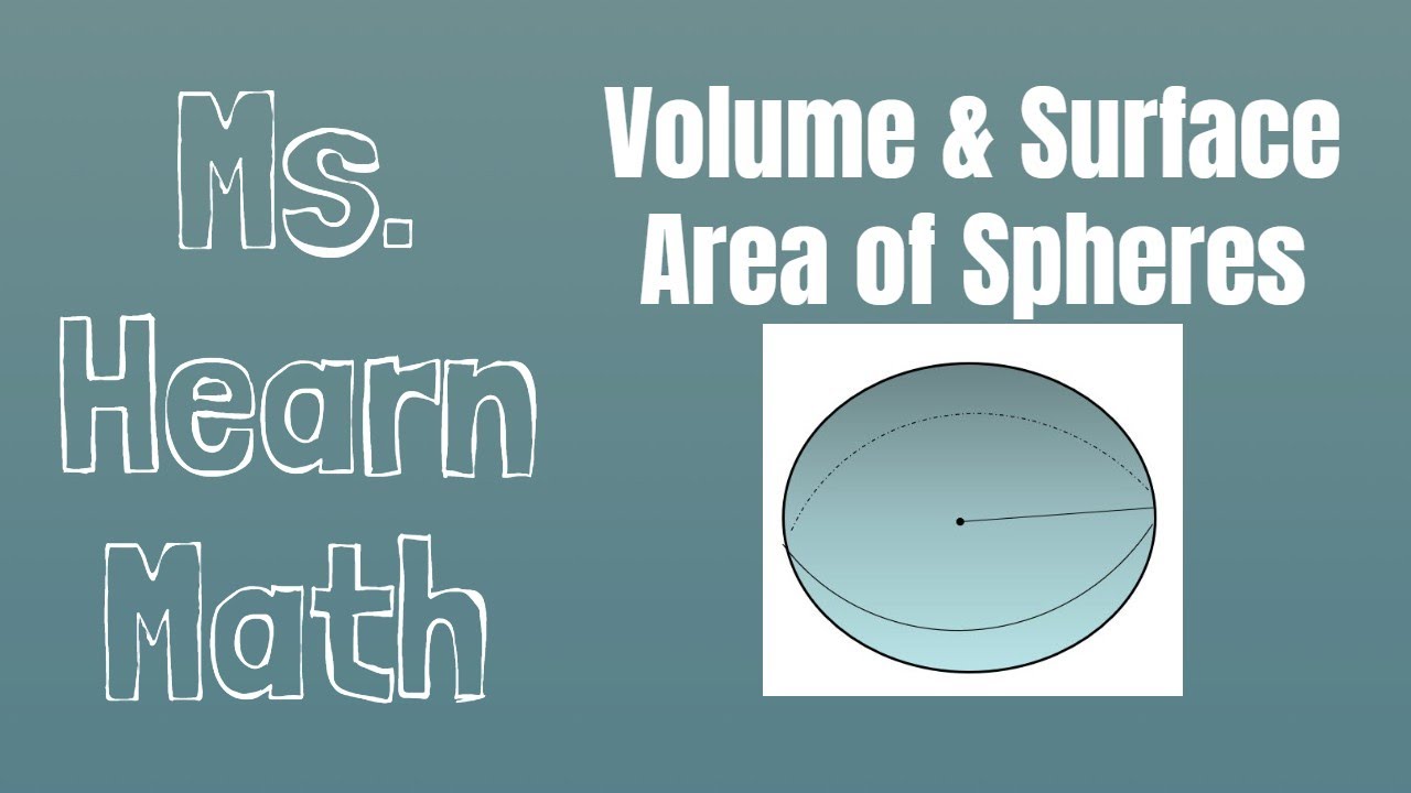 Geometry Part 30 Volume and Surface Area of a Sphere, and Cost to fill Spherical Tank