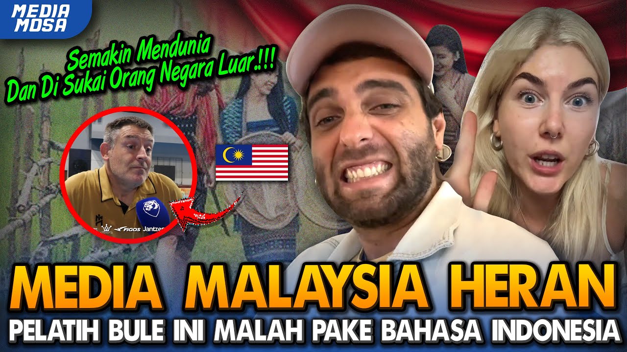 KOCAK‼️DI WAWANCARAI MEDIA MALAYSIA‼ PELATIH BULE INI MALAH PAKE BAHASA INDONESIA⁈