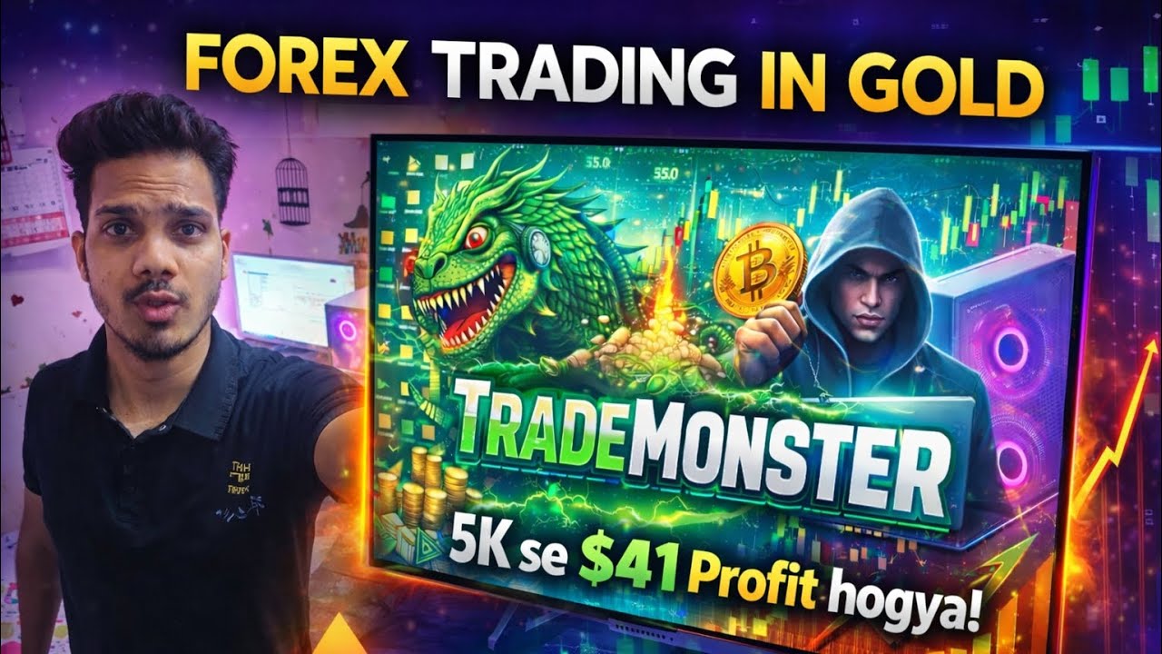 ₹5,000 Se $41 Profit 😱 | Forex Trading in Gold | TradeMonster Strategy