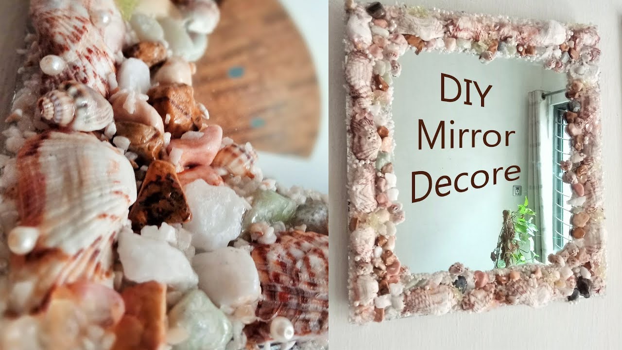 How to decorate a mirror - DIY Mirror Frame