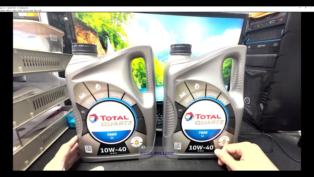 Perbezaan Tiruan and Original Minyak Engine Oil Brand Total Quartz 7000 10w40