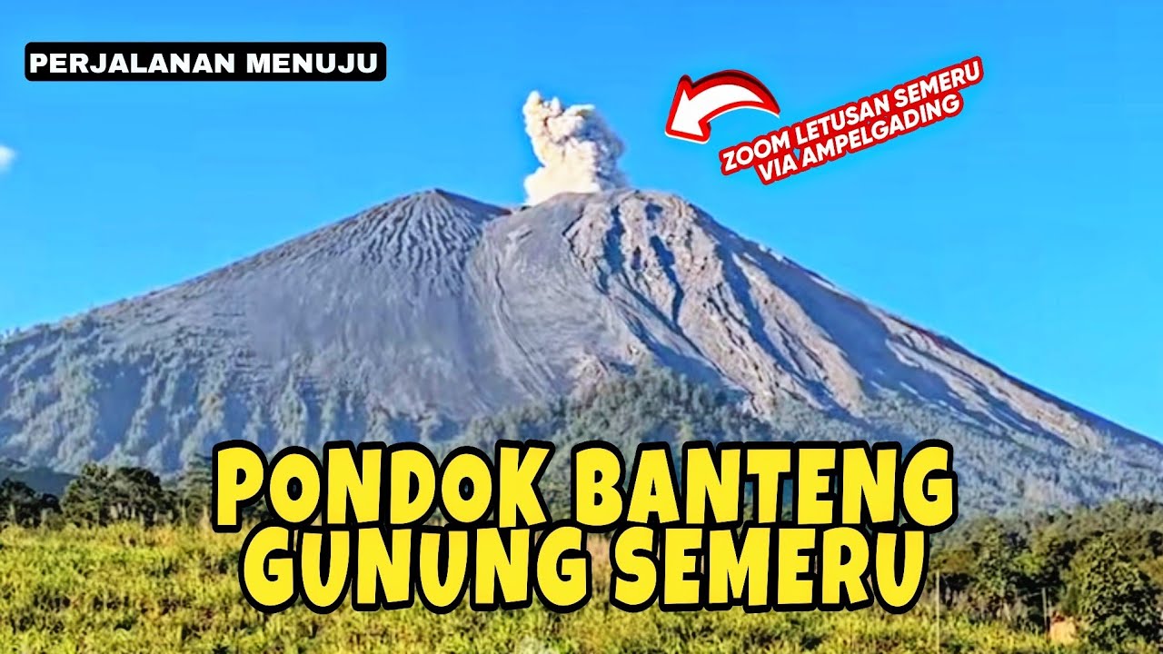 MEMBELAH LAHAR SEMERU !!! MENUJU PONDOK BANTENG KAKI GUNUNG SEMERU