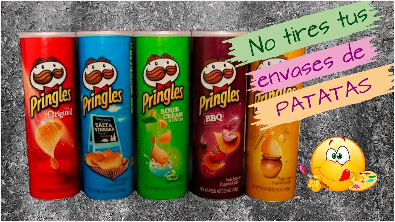 😍 6 Manualidades FACILES con BOTES DE PATATAS FRITAS ✅